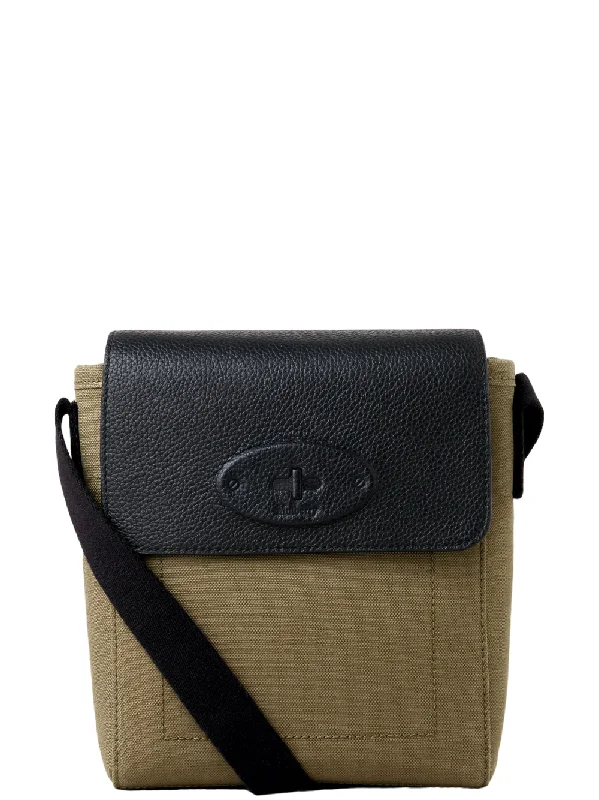 Unleash Your Trendy Side Skye Crossbody Olive & Black Canvas & Small Classic Grain