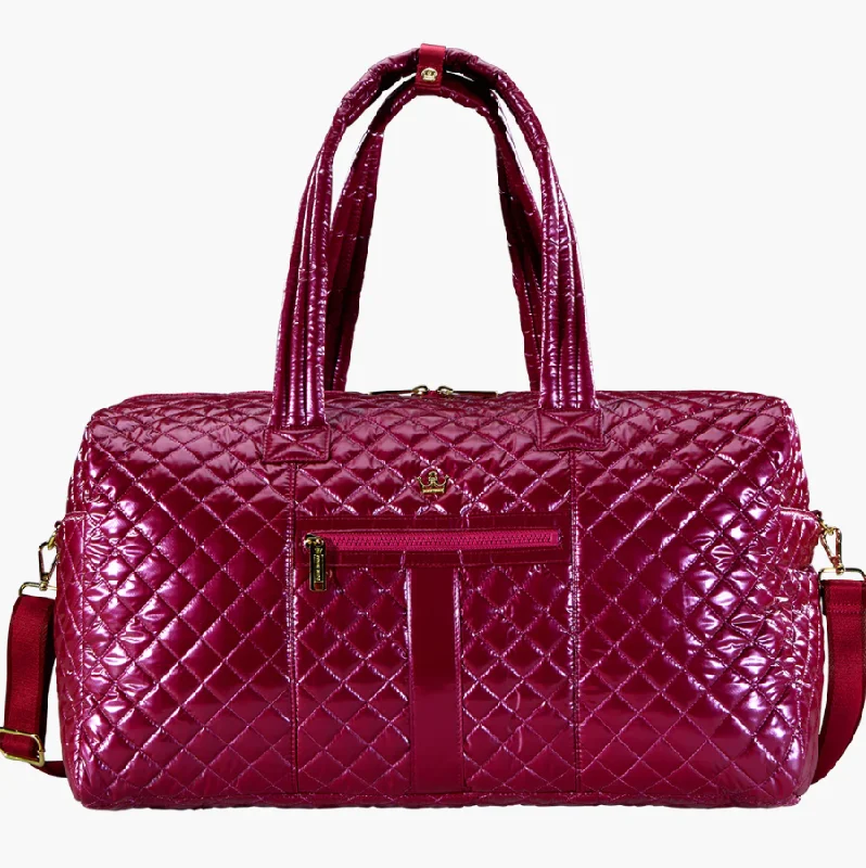 Luxury Bags With Premium Materials And Craftsmanship Oliver Thomas 24/7 Weekender Duffle - Raspberry Pink Metallic Luxury Bags With Premium Materials And Craftsmanship Oliver Thomas 24/7 Weekender Duffle - Raspberry Pink Metallic