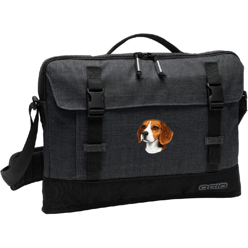 Luxury Seekers Beagle Embroidered Apex Slim Bag Laptop/Tablet Case