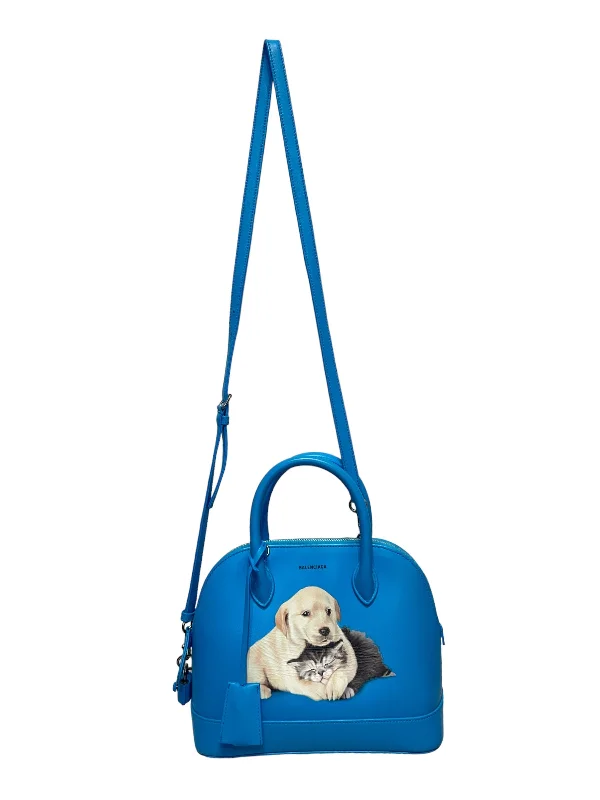 Trendy Bags For Sales BALENCIAGA/Hand Bag/OS/Leather/BLU/puppy & kitty ville top handle