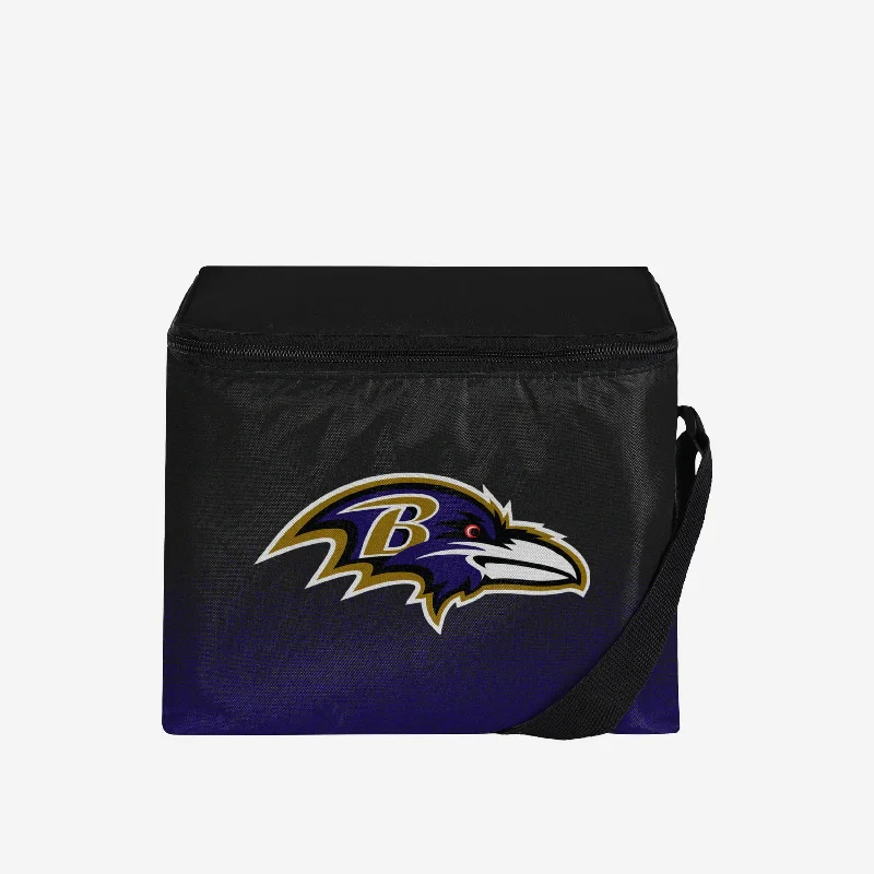 Fashion Forward, Function First Baltimore Ravens Big Logo Gradient 6 Pack Cooler