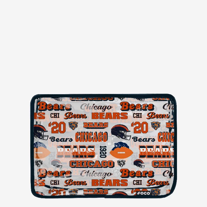 Vintage Style Deals Chicago Bears Repeat Retro Print Clear Cosmetic Bag
