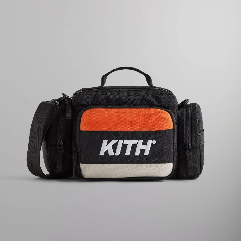 Bold Fashionistas Kith Logo Embroidered Camera Bag - Black