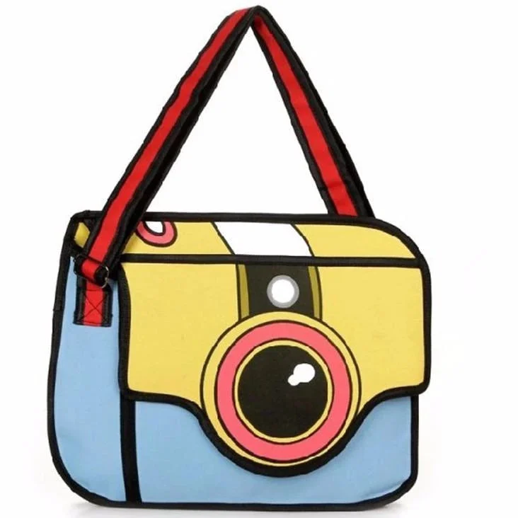 Festive Holiday Gift Bags 2D Cartoon Camera Bag