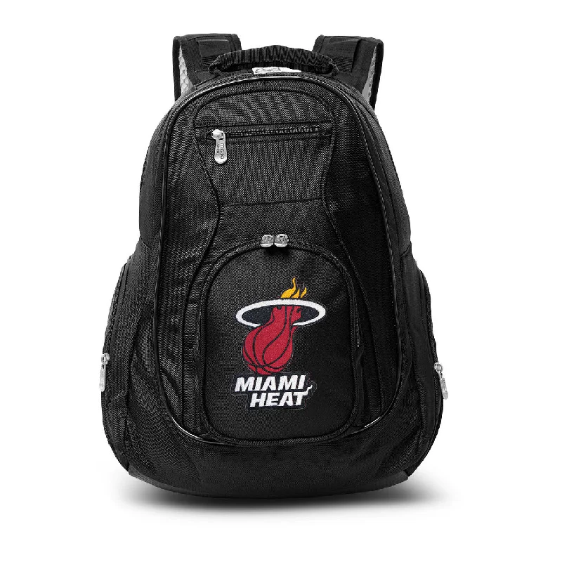 Eco-Friendly Bags With Discounts Miami Heat Laptop Backpack Black