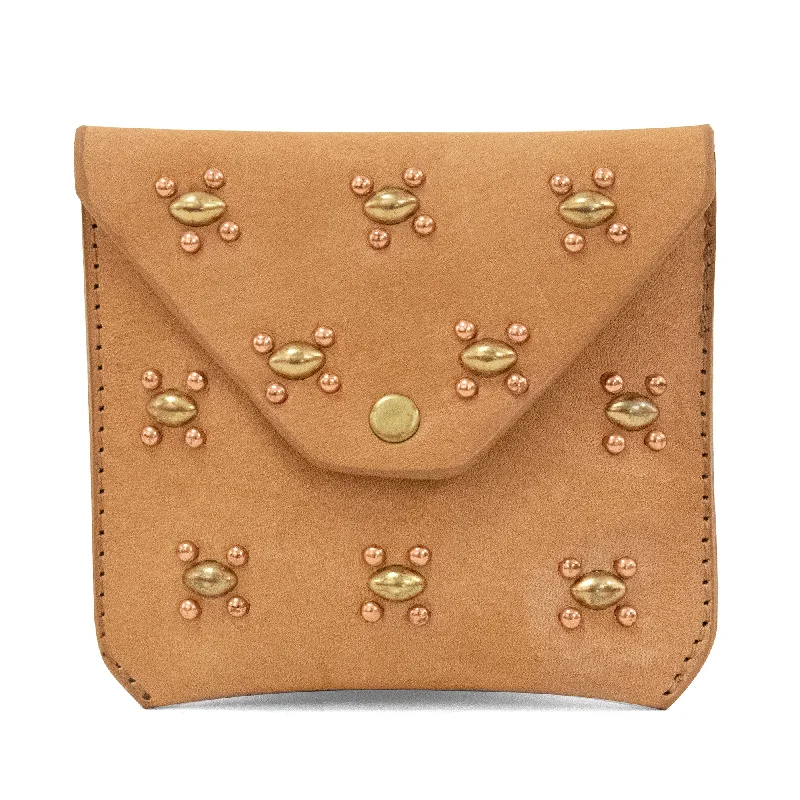 Natural Leather w/ Brass & Nickel Art