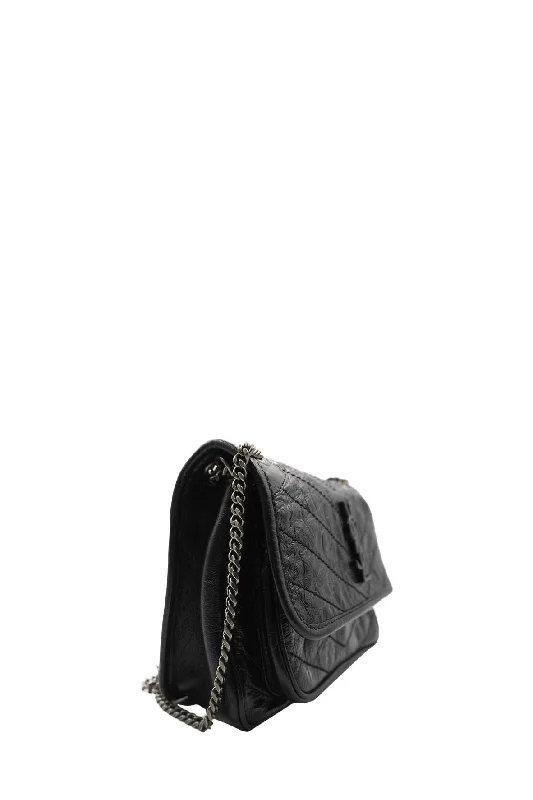 Bags With Tsa-Approved Features Baby Monogram Matelasse Niki Bag Black