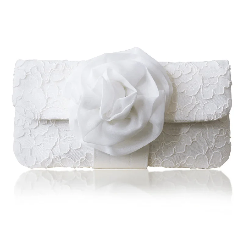 Minimalist Bags For Clean And Modern Aesthetics Ivory lace wedding bridal clutch handbag EVA Minimalist Bags For Clean And Modern Aesthetics Ivory lace wedding bridal clutch handbag EVA
