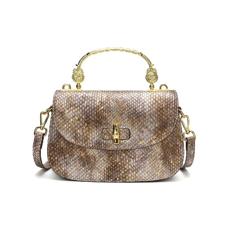 Cyber Monday Discounts On Bags Top-Handle Snakeskin print Leather Satchel/Shoulder Bag Cyber Monday Discounts On Bags Top-Handle Snakeskin print Leather Satchel/Shoulder Bag