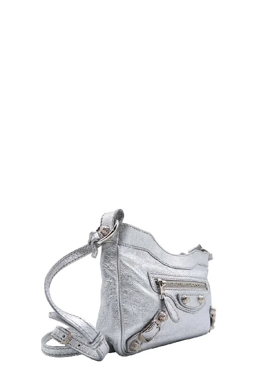 Tote Bag For Everyday Use Giant Hip Shoulder Bag Silver