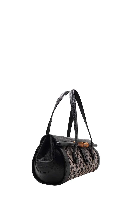 Stylish Bags For Fashion Bloggers GG Canvas Bamboo Bullet Shoulder Bag Brown Black Stylish Bags For Fashion Bloggers GG Canvas Bamboo Bullet Shoulder Bag Brown Black