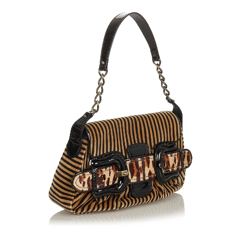 Seasonal Clearance Bags For Summer, Winter, Etc. Fendi Pequin Velvet Shoulder Bag (SHG-28518) Seasonal Clearance Bags For Summer, Winter, Etc. Fendi Pequin Velvet Shoulder Bag (SHG-28518)