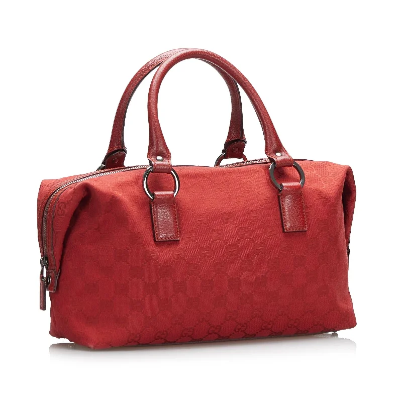 Black Friday Deals On Stylish Handbags Gucci GG Canvas Boston (SHG-cgMthU)