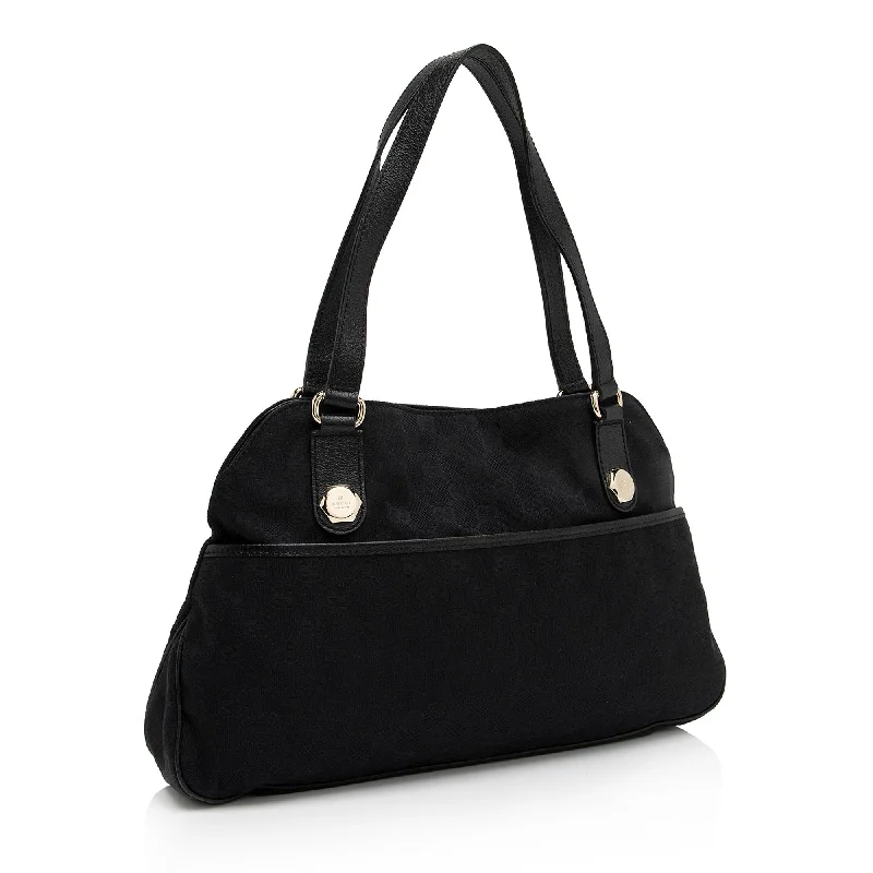 Office Professionals Gucci GG Canvas Charmy Medium Tote (SHF-xbv73f)