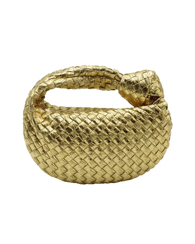 Cyber Monday Discounts On Bags Bottega Veneta Mini Jodie Shoulder Bag in Gold Leather Cyber Monday Discounts On Bags Bottega Veneta Mini Jodie Shoulder Bag in Gold Leather