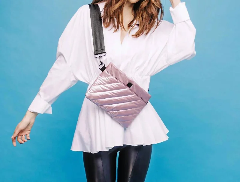 Edgy Bags For Bold And Daring Fashionistas Diagonal Bum Bag 2.0 In Pearl Blush