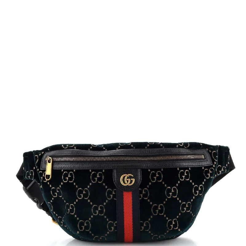 Bags For Sporty And Athletic Styles Ophidia Zip Belt Bag GG Velvet